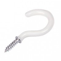 Cup Hook White 19mm Pack of 10 1.20